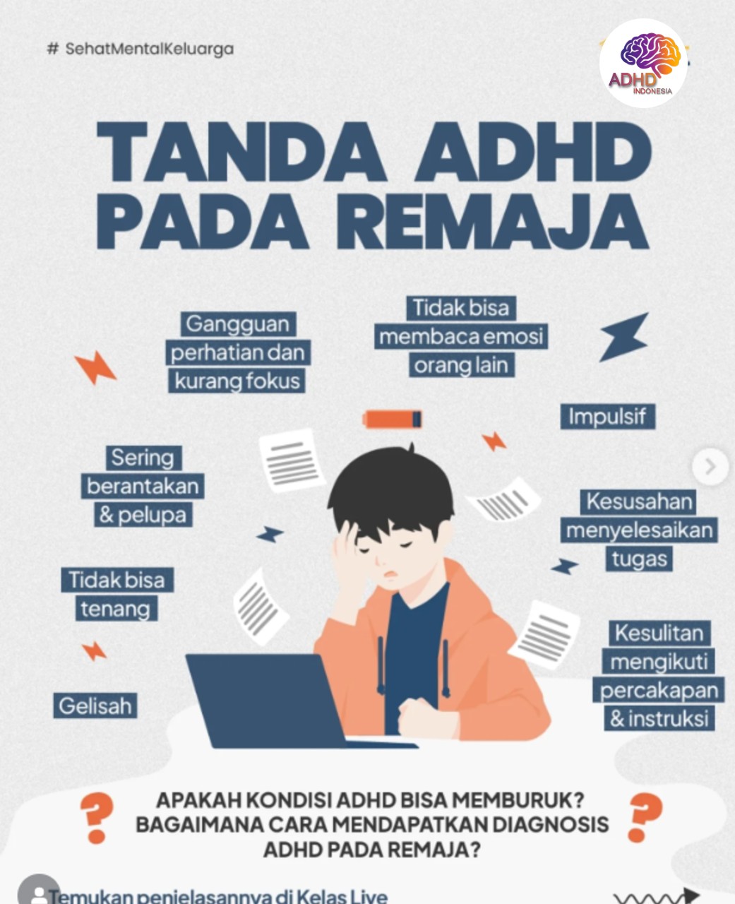 Screening ADHD Non-Diagnostik: Edukasi Awal bagi Orang Tua di Kepulauan Selayar
